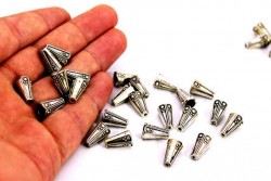 8x13 mm TESBİH İMAMESİ, ZAMAK DÖKÜM, NİKEL KAPLAMA - Thumbnail