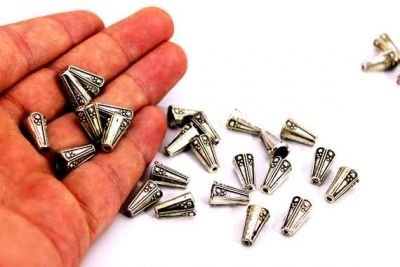 8x13 mm TESBİH İMAMESİ, ZAMAK DÖKÜM, NİKEL KAPLAMA