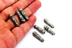 7x23 mm TESBİH İMAMESİ, ZAMAK DÖKÜM, NİKEL KAPLAMA - Thumbnail