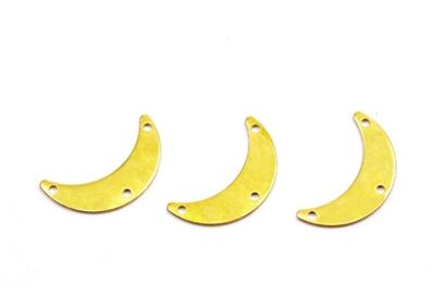 7x25 mm AY DESENLİ PUL, HAM PİRİNÇ #1827H - 2