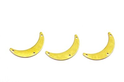 7x30 mm AY DESENLİ PUL, HAM PİRİNÇ #1834H - 2
