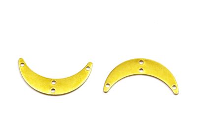 7x30 mm AY DESENLİ PUL, HAM PİRİNÇ #1835H - 2