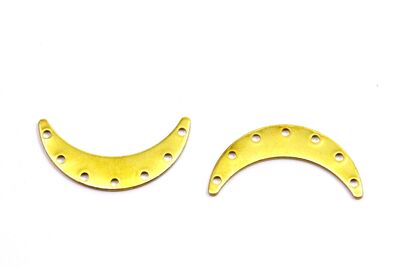 7x30 mm AY DESENLİ PUL, HAM PİRİNÇ #1836H - 2
