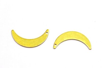 7x30 mm AY DESENLİ PUL, HAM PİRİNÇ #1837H - 2