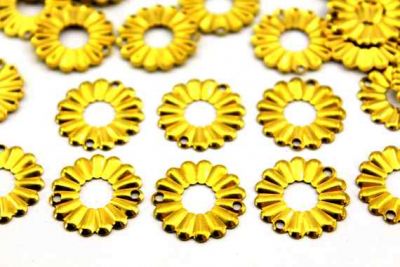 19 mm YUVARLAK İKİ DELİK PUL, HAM PİRİNÇ #554H - 2