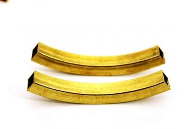 7x7x60 mm KARE KAVİSLİ BORU, HAM PİRİNÇ #1152H - 2