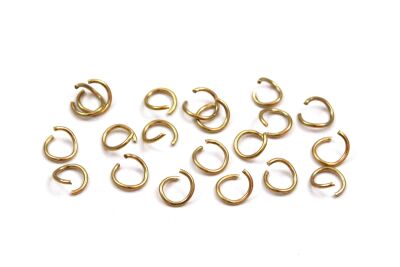 8 mm, ÇELİK MONTAJ HALKASI, TEL KALINLIĞI : 1 mm, GOLD RENK, 1. KALİTE KARARMAZ - 1