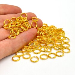 8 mm ÇİFT TURLU HALKA, SARI KAPLAMA, DEMİR - ERTÜRK