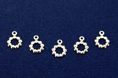 8 mm DESENLİ PUL, NİKEL KAPLAMALI PİRİNÇ #1244N - 3