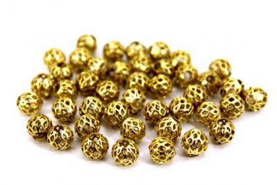 8 mm GENİŞ DELİK DANTEL TOP, HAM PRİNÇ - 2