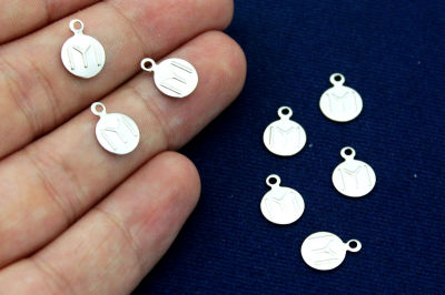 8 mm IYI DESENLİ YUVARLAK PUL, HAM PİRİNÇ #1255N - 2
