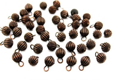 8 mm KULPLU ÇİZGİLİ YUVARLAK MİSKET, BAKIR KAPLAMA - 2