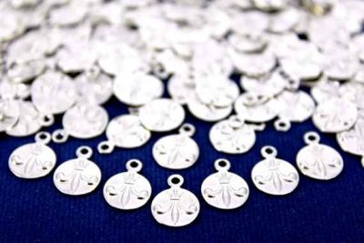 8 mm KULPLU DESELİ PUL, NİKEL KAPLAMA PİRİNÇ #1123N - 2