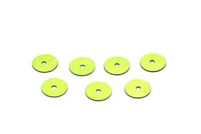 8 mm PLASTİK PUL PAYET, NAKIŞ PULU, DÖKME PUL, ORTADAN DELİK, AÇIK YEŞİL RENK - 2