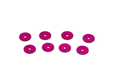 8 mm PLASTİK PUL PAYET, NAKIŞ PULU, DÖKME PUL, ORTADAN DELİK, FUŞYA RENK - 2