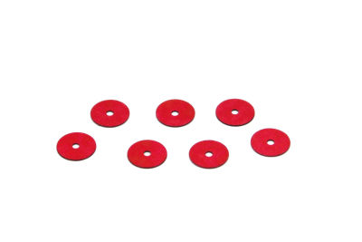 8 mm PLASTİK PUL PAYET, NAKIŞ PULU, DÖKME PUL, ORTADAN DELİK, KIRMIZI RENK - 2