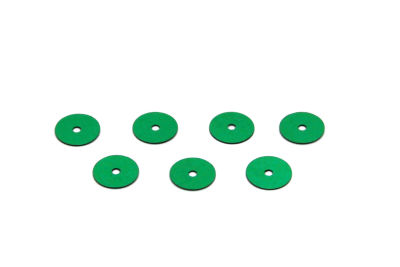 8 mm PLASTİK PUL PAYET, NAKIŞ PULU, DÖKME PUL, ORTADAN DELİK, KOYU YEŞİL RENK - 2
