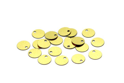 8 mm PLASTİK PUL PAYET, NAKIŞ PULU, DÖKME PUL, YAN DELİK, ALTIN RENK - 2