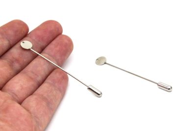 8 mm PUL, 6 cm İĞNE, YAKA İĞNE VE PİSTON TAKIMI, NİKEL KAPLAMA - 1