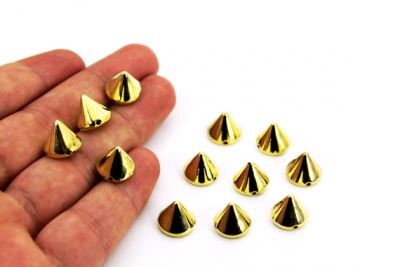 12 mm SİVRİ APOLET METALİZE, SARI KAPLAMA - 3