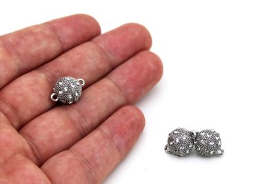 10 mm TAŞLI MIKNATISLI KLİPS, NİKEL KAPLAMA - 3