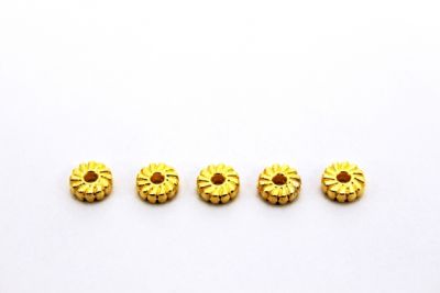 8 mm TESBİH ARA MALZEMESİ, ZAMAK DÖKÜM, SARI KAPLAMA - 2