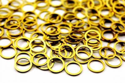 10 mm YUVARLAK DELİKSİZ PUL, HAM PİRİNÇ #910H - 2