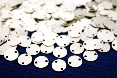 8 mm YUVARLAK İKİ DELİK PUL, NİKEL KAPLAMA #76N - 2