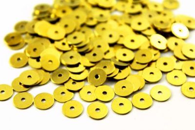7 mm YUVARLAK ORTASI DELİK PUL, HAM PİRİNÇ #78H - 2