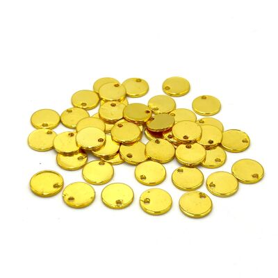 8 mm, YUVARLAK PUL, LAZER MARKALAMA PULU, PİRİNÇ MALZEME, LAK KAPLAMA, TEL KALINLIĞI 0.80 MM - 2