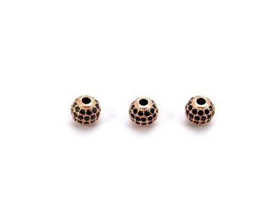 8 mm YUVARLAK ZİRCON TAŞ BİLEKLİK ve KOLYE AKSESUARI, ROSE