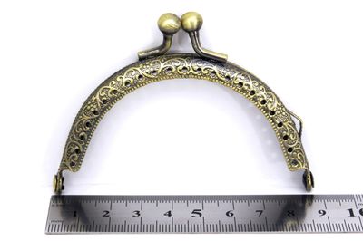 8.5 CM ÇANTA VE CÜZDAN KULPU, ANTİK SARI RENK, KOD-2AS - 2