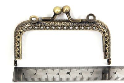 8.5 CM ÇANTA VE CÜZDAN KULPU, ANTİK SARI RENK, KOD-8AS - 2