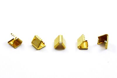 8x10 mm DİŞLİ SIKIŞTIRMA KULPLU, HAM PİRİNÇ - 2
