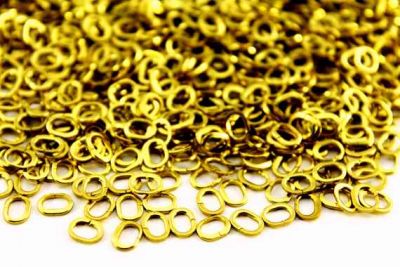 5x6 mm ELİPS HALKA, HAM PİRİNÇ #435H - 2