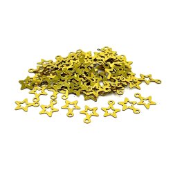 8x10 mm YILDIZ MODEL PLASTİK PUL PAYET, OYA PULU, NAKIŞ PULU, DÖKME PUL, ALTIN RENK - ERTÜRK