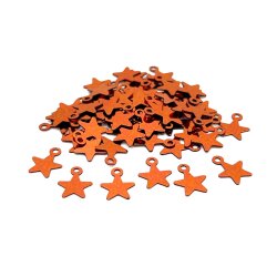 8x10 mm YILDIZ MODEL PLASTİK PUL PAYET, OYA PULU, NAKIŞ PULU, DÖKME PUL, BAKIR RENK - ERTÜRK