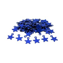 8x10 mm YILDIZ MODEL PLASTİK PUL PAYET, OYA PULU, NAKIŞ PULU, DÖKME PUL, MAVİ RENK - ERTÜRK