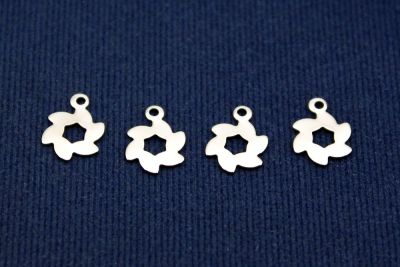 8x12 mm DESENLİ PUL, NİKEL KAPLAMALI PİRİNÇ #1406N - 2