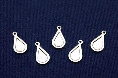 8x14 mm DAMLA DESENLİ PUL, NİKEL KAPLAMA PİRİNÇ #1600N - 2