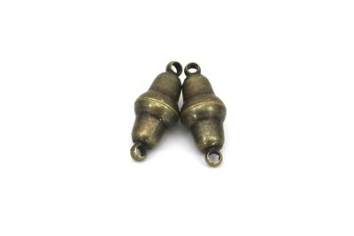 8x19 mm MIKNATISLI KLİPS, ANTİK SARI KAPLAMA - 3