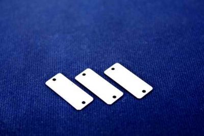 8x20 mm DİKDÖRTGEN İKİ DELİKLİ PUL, NİKEL KAPLAMA, PRİNÇ #161N - 2