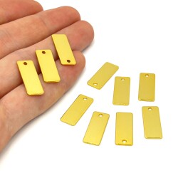 8x20 mm, DİKDÖRTGEN PUL, LAZER MARKALAMA PULU, PİRİNÇ MALZEME, LAK KAPLAMA, TEL KALINLIĞI 0.80 MM - ERTÜRK