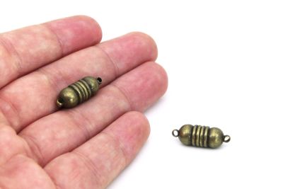8x22 mm MIKNATISLI KLİPS, ANTİK SARI KAPLAMA - 2