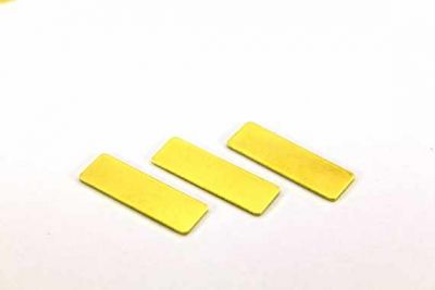 8x25 mm DİKDÖRTGEN DELİKSİZ PUL, HAM PİRİNÇ #1015H-DELİKSİZ - 3