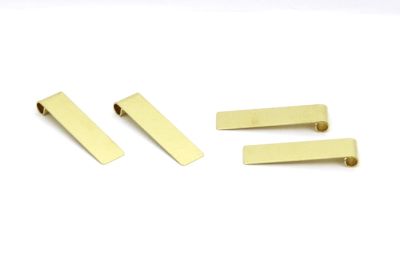 8x32 mm BORU KULPLU DİKDÖRTGEN PUL, HAM PİRİNÇ #1497H - 3