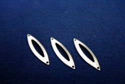 8x32 mm OVAL İKİ DELİK PUL, NİKEL KAPLAMA #500N - Thumbnail