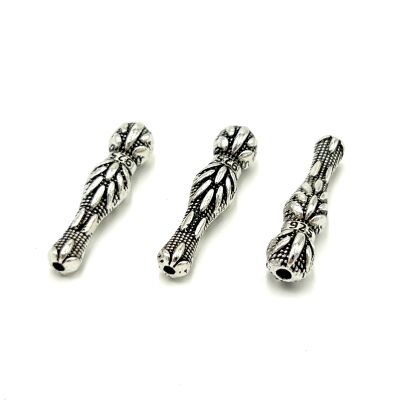8x33 mm TESBİH İMAMESİ, ZAMAK DÖKÜM, BOYALI GÜMÜŞ KAPLAMA - 2