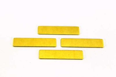8x35 mm DİKDÖRTGEN DELİKSİZ PUL, HAM PİRİNÇ #1009H-DELİKSİZ - 2