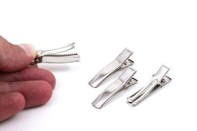 8x35 mm MAŞA MODELİ TOKA NİKEL KAPLAMA ( 3.5 cm ÇATAL MAŞA ) - 3